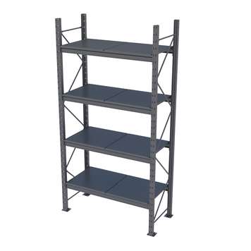 Regał metalowy malowany PIN Mini Rack 2584х1395х615 мм 4 p&oacute;łki, RAL 7016 52503 photo