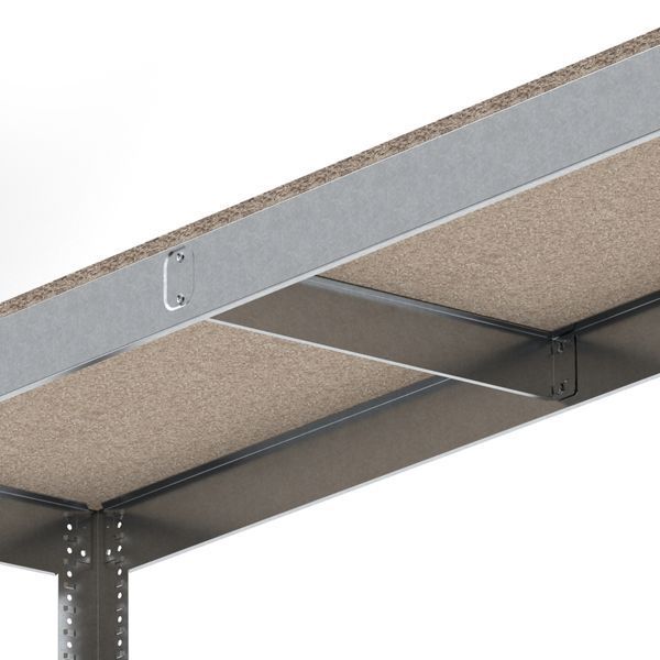 Galvanized metal rac PIN Smart-400 3000х1440х500 мм 3 polished chipboard shelves 1622 photo