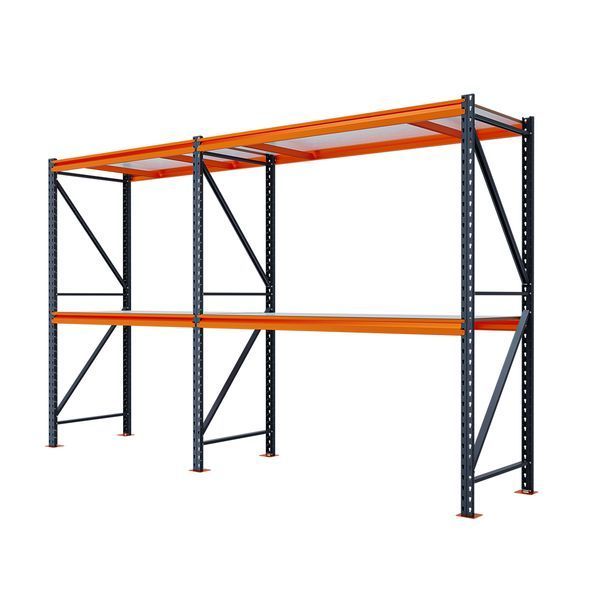 Painted metal shelving PIN Special 2000х3292х500 мм 2 shelves made of laminated chipboard 20964 photo