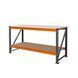 Metal workbench painted PIN Special 817х1540х978 mm laminated chipboard countertop 6820 photo 2