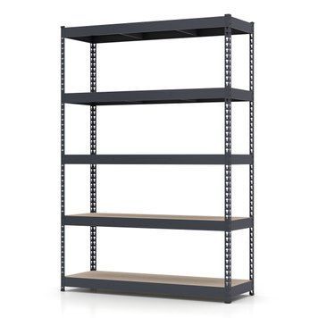 Painted metal shelving PIN Titan 2400х1400х500 мм 5 polished chipboard shelves 52089 photo