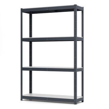 Regał metalowy malowany PIN Smart-400 2500х1838х500 mm 4 p&oacute;łki z płyty wi&oacute;rowej laminowanej 1917 photo