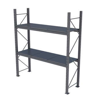 Стеллаж металлический покрашенный PIN Mini Rack 2127х2005х615 мм 2 полки, RAL 7016 52511 фото