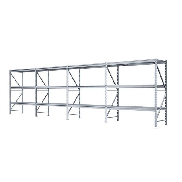 Galvanized metal rack PIN Special 2000х7236х800 мм 3 shelves 21223 photo