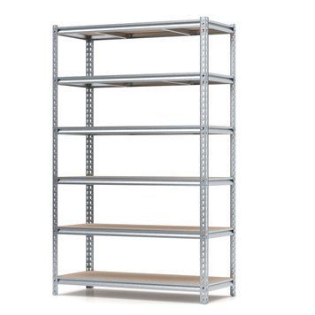 Regał metalowy ocynkowany PIN Strong 2500х1530х300 mm 6 p&oacute;łek z płyty wi&oacute;rowej szlifowanej 4702 photo