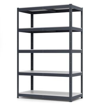 Regał metalowy malowany PIN Smart-400 2500х1838х700 mm 5 p&oacute;łek z płyty wi&oacute;rowej laminowanej 1890 photo