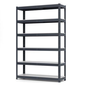Regał metalowy malowany PIN Smart-400 2500х1838х500 mm 6 p&oacute;łek z płyty wi&oacute;rowej laminowanej 1919 photo