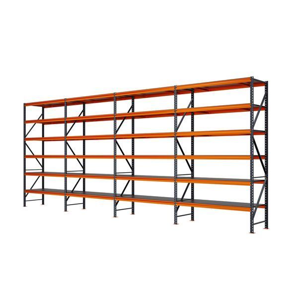 Painted metal shelving PIN Special 3000х7236х500 мм 6 shelves 22215 photo
