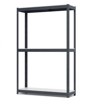 Regał metalowy malowany PIN Smart-400 2500х1838х500 mm 3 p&oacute;łki z płyty wi&oacute;rowej laminowanej 1916 photo