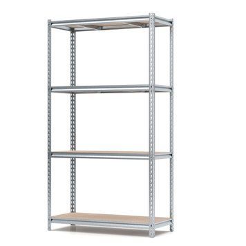 Regał metalowy ocynkowany PIN Strong 2500х1340х500 mm 4 p&oacute;łki z płyty wi&oacute;rowej szlifowanej 4684 photo
