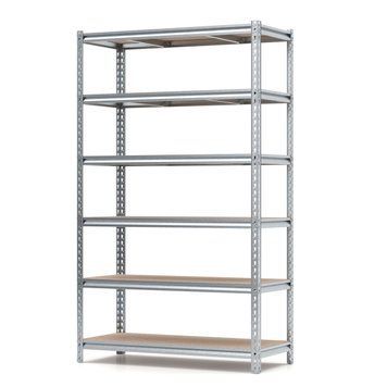 Regał metalowy ocynkowany PIN Strong 2240х1340х500 mm 6 p&oacute;łek z płyty wi&oacute;rowej szlifowanej 4606 photo