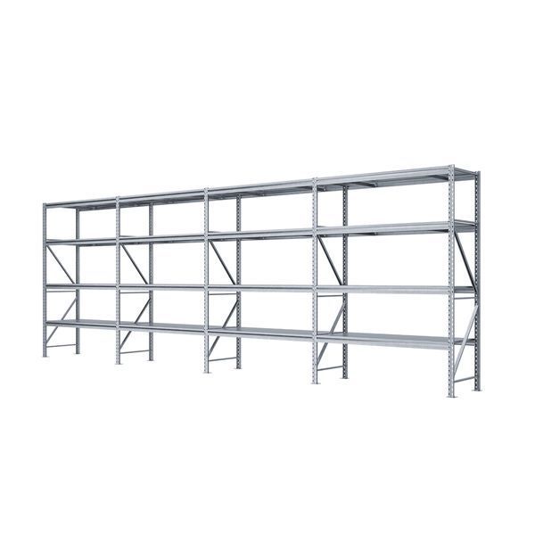 Galvanized metal rack PIN Special 2500х7236х900 мм 4 shelves 21604 photo