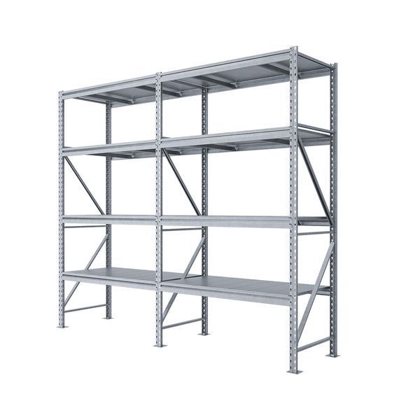 Galvanized metal rack PIN Special 2500х2912х900 мм 4 shelves 21504 photo