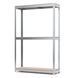 Galvanized metal rac PIN Smart-400 2500х1838х500 мм 3 polished chipboard shelves 1660 photo 1