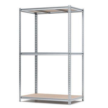 Regał metalowy ocynkowany PIN Strong 2240х1340х700 mm 3 p&oacute;łki z płyty wi&oacute;rowej szlifowanej 4611 photo