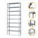 Galvanized metal rack PIN Special 4000х1510х600 мм 8 shelves 20715 photo 2