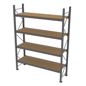 Стеллаж металлический покрашенный PIN Mini Rack 2127х2005х615 мм 4 полки из шлифованного ДСП, RAL 7016 52495 фото
