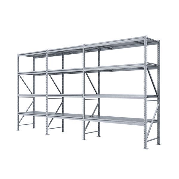 Galvanized metal rack PIN Special 2500х4694х800 мм 4 shelves 21563 photo