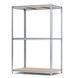 Galvanized metal rac PIN Strong 2500х1530х600 мм 3 polished chipboard shelves 4707 photo 1