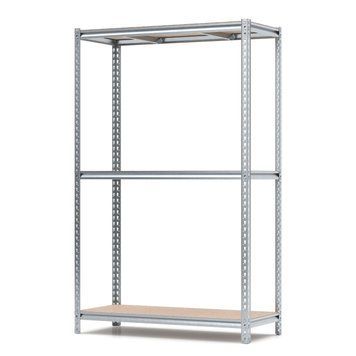 Regał metalowy ocynkowany PIN Strong 2240х1530х500 mm 3 p&oacute;łki z płyty wi&oacute;rowej szlifowanej 4623 photo