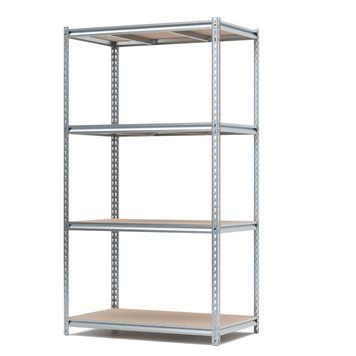 Regał metalowy ocynkowany PIN Strong 2500х1340х600 mm 4 p&oacute;łki z płyty wi&oacute;rowej szlifowanej 4688 photo