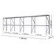 Galvanized metal rack PIN Special 2000х7236х500 мм 2 polished chipboard shelves 21195 photo 1