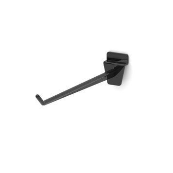 Single plastic hook for slatwalls PIN Expo, L=200 mm, black 1330 photo