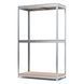 Galvanized metal rac PIN Smart-400 3000х1440х700 мм 3 polished chipboard shelves 1614 photo 1