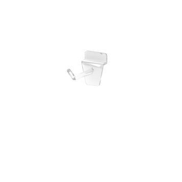 Single plastic hook for slatwalls PIN Expo, L=50 mm, transparent 1320 photo