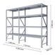 Galvanized metal rack PIN Special 2500х3292х600 мм 4 shelves 21521 photo 1