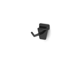 Single plastic hook for slatwalls PIN Expo, L=50 mm, black 1321 photo