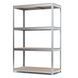 Galvanized metal rac PIN Smart-400 3000х1838х700 мм 4 polished chipboard shelves 1607 photo 1