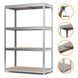 Galvanized metal rac PIN Smart-400 3000х1838х700 мм 4 polished chipboard shelves 1607 photo 2