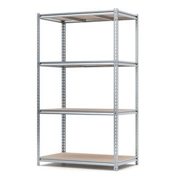 Regał metalowy ocynkowany PIN Strong 2500х1150х700 mm 4 p&oacute;łki z płyty wi&oacute;rowej szlifowanej 4672 photo