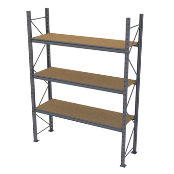 Стеллаж металлический покрашенный PIN Mini Rack 2584х2005х615 мм 3 полки из шлифованного ДСП, RAL 7016 52496 фото