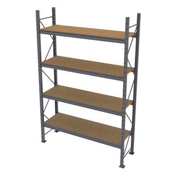 Стеллаж металлический покрашенный PIN Mini Rack 2584х1700х615 мм 4 полки из шлифованного ДСП, RAL 7016 52491 фото