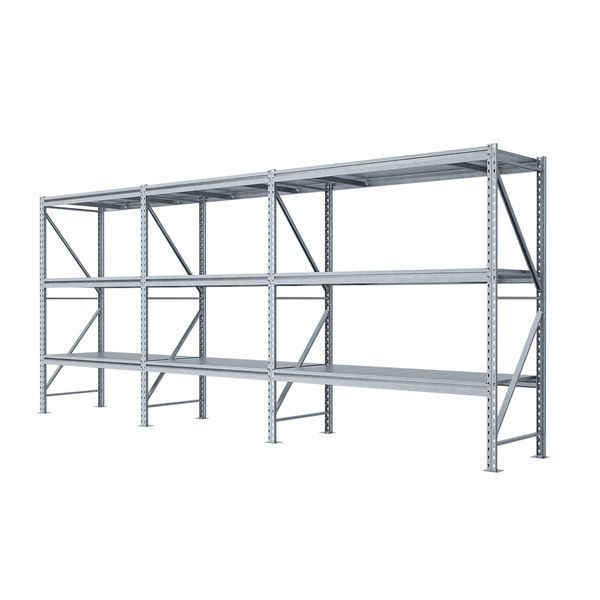 Galvanized metal rack PIN Special 2000х4694х800 мм 3 shelves 21103 photo