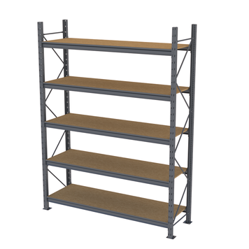 Стеллаж металлический покрашенный PIN Mini Rack 2584х2005х615 мм 5 полок из шлифованного ДСП, RAL 7016 52498 фото