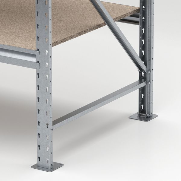 Galvanized metal rack PIN Special 2000х2650х800 мм 3 polished chipboard shelves 6240 photo