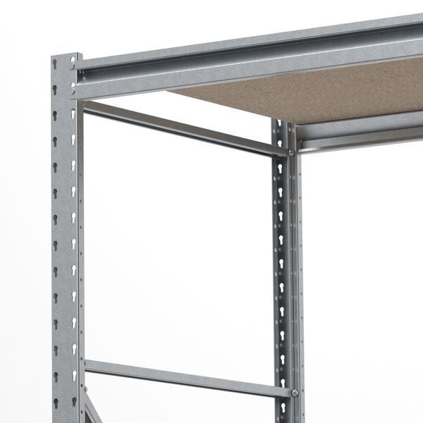 Galvanized metal rack PIN Special 2000х2650х800 мм 3 polished chipboard shelves 6240 photo