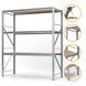 Galvanized metal rack PIN Special 2000х2650х800 мм 3 polished chipboard shelves 6240 photo 2