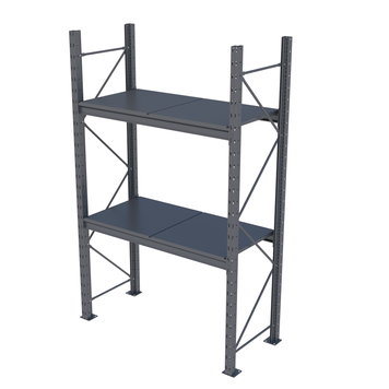 Regał metalowy malowany PIN Mini Rack 2127х1395х615 мм 2 p&oacute;łki, RAL 7016 52499 photo