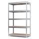 Galvanized metal rac PIN Smart-400 1960х1440х600 мм 5 polished chipboard shelves 1714 photo 1